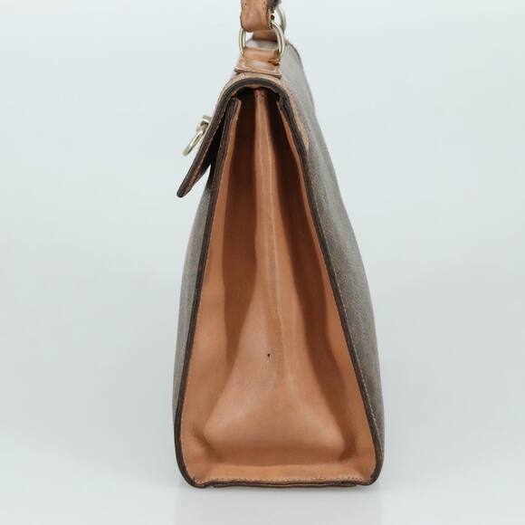 CELINE Macadam Canvas Hand Bag Pvc Leather Brown - Picture 5 of 12